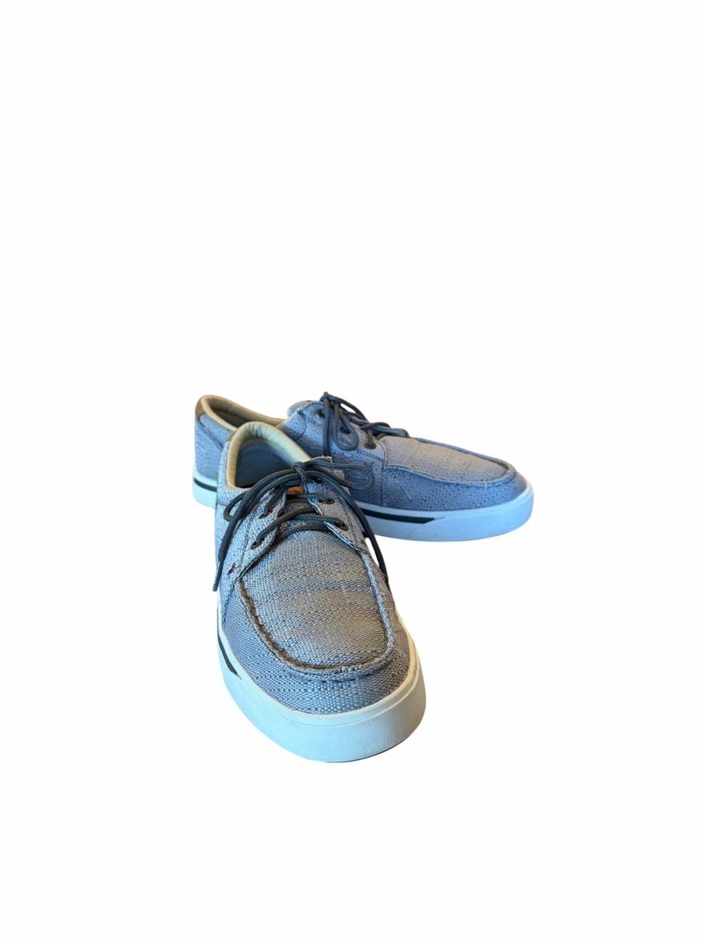 Twisted X Men's Hooey Loper Casual Boat Shoe Lace-Up in Gray. NWOB Size 10